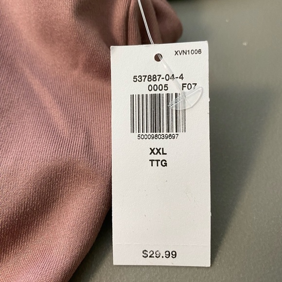 Old Navy Strappy Longline Sports Bra, Light Support, PowerPress, Dusty Rose NWT - Picture 9 of 12